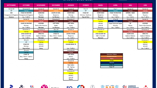CALENDRIER 2026-2027